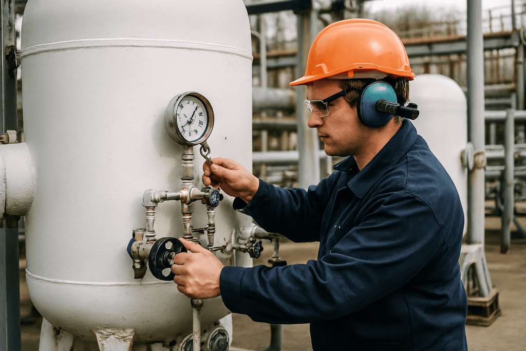 Обслуживание сосудов под давлением